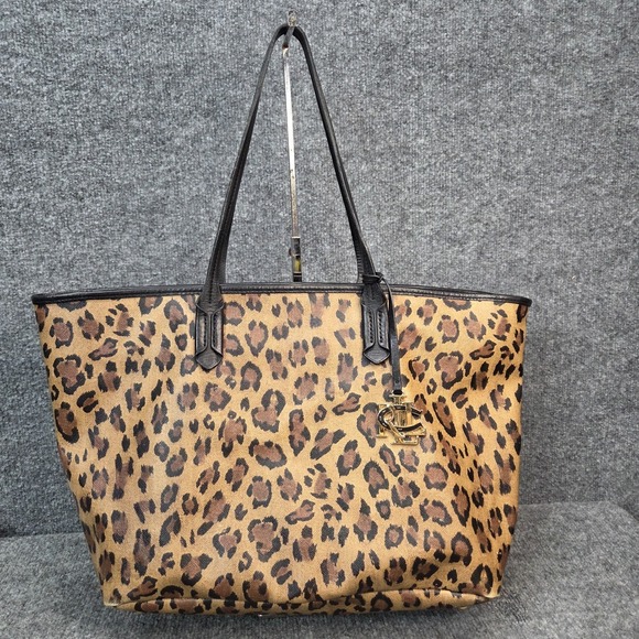 Lauren Ralph Lauren Handbags - Lauren Ralph Lauren Caldwell Leopard Shopper Tote Bag Designer‎ Handbag Purse